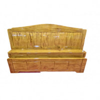 6-by-7 Feet Jackfruit Wooden Bed