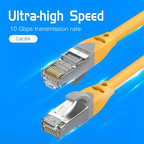 Vention IBHYG 1.5M Cat.6A SFTP Patch Cord Cable Yellow