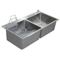 Rizco Senorita 32" SS KC Handmade Kitchen Sink