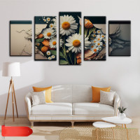 5-Piece Colorful Wall Art Canvas Print