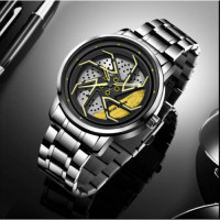 Men’s Quartz Wheel Rotating Hand Watch