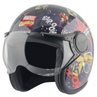 Vega Jeet Marvel Half Face Bike Helmet