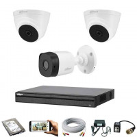 Dahua 3 Unit CCTV Camera Package