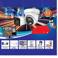 CCTV Package 4-CH DVR 2-Pcs Camera & 17" Monitor