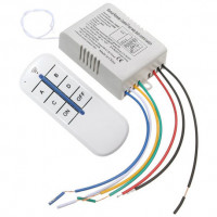 4-Way Light Lamp Wireless Remote Control Switch