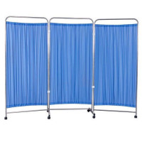 Hospital Patient Bed Side Partition Screen Stand