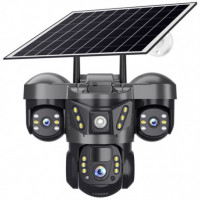 V380 Pro 3-Lens 4G Solar Wi-Fi Outdoor PTZ Camera