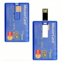 Master Credit Card 128GB Slim Flash Drive Memory