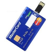 Master Credit Card 64GB Slim Flash Drive Memory