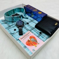 Check Shirt Combo Set