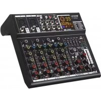 Verbex VT-MR60 Professional 6 Channel USB Power Amplifier Audio Mixer