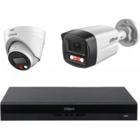 Dahua 2MP IP 4 Camera Full Color Audio CCTV Package