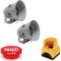 SOS Emergency Panic Alarm Package ( 2 Sounders + 1 Panic Button)