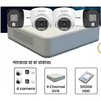 CCTV Package Hikvision 4-CH DVR 4 Camera 500GB HDD