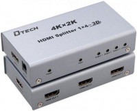 Dtech DT-7144 4K 1 to 4 HDMI Splitter
