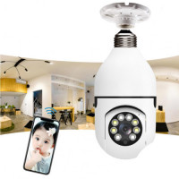 E27 Bulb System 360 Degree PTZ Camera