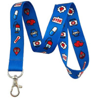 1.5CM Width Printed Style Neck ID Card Lanyard