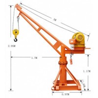 Suja Global Electric Mini Crane with Rope Hoist