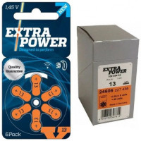 Extra Power Size 13 Zinc Air Hearing Aid Battery