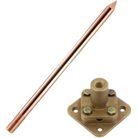 Copper Air Terminal with Base for LPS