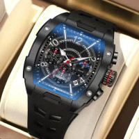 TISSELLY 6623 Waterproof Tonneau Style Quartz Watch