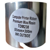 Premium Wax Resin TDM238 55mm x 300M Printer Ribbon