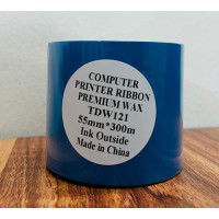 Premium Wax TDW121 55mm x 300M Computer Printer Ribbon