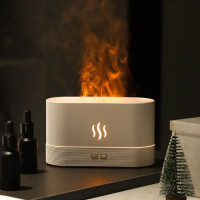 LED Flame Effect Air Humidifier Aromatherapy