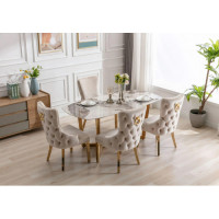 Marble Top Style Dining Table Set JFD319