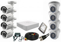 CCTV Package Hikvision 8CH DVR 8Pcs Camera 1TB HDD