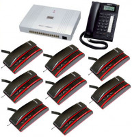 PABX System 8 Line 8 Telephone Complete Package