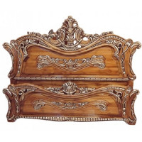 Shegun Wooden Italian Lacquer Burnish Bed