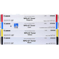 Canon NPG-67 CMYK Full Set Color Toner Cartridge