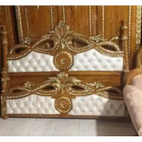 Shagun Wooden Artificial Leather Bed