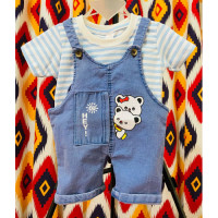 Denim & Cotton Fabrics Baby Ramper