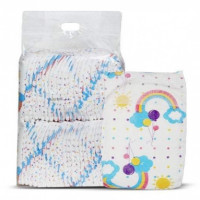 Rainbow 50 Pcs Medium Diaper