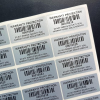 Silver Pet Security Void Label 500Pcs