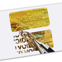 Golden Hologram Void Sticker 500Pcs