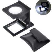 10X Thread Counting Glass Folding Magnifier