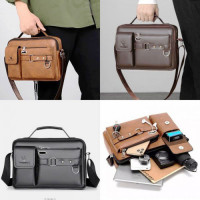 Genuine Leather Male Bag