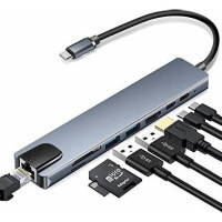 Techplus 8 in 1 Type-C to HDTV Multifunction Adapter