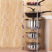 5-Layer Multifunctional Kitchen Pot Rack