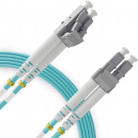LC-LC OM3 Duplex Multimode Fiber Patch Cord