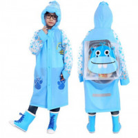 Beautiful Blue Color Baby Raincoat