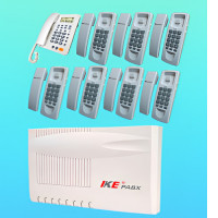 IKE 8-Port 8-Telephone Complete PABX Package Set
