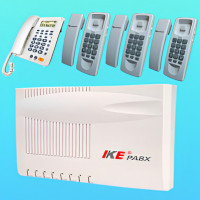 IKE PABX 8-Port 4-Telephone Complete Package Set