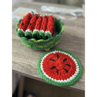 Watermelon Coaster 6 Pcs