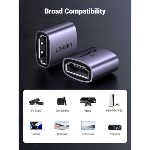 Ugreen HD159 8K Female to Female HDMI Converter #90592
