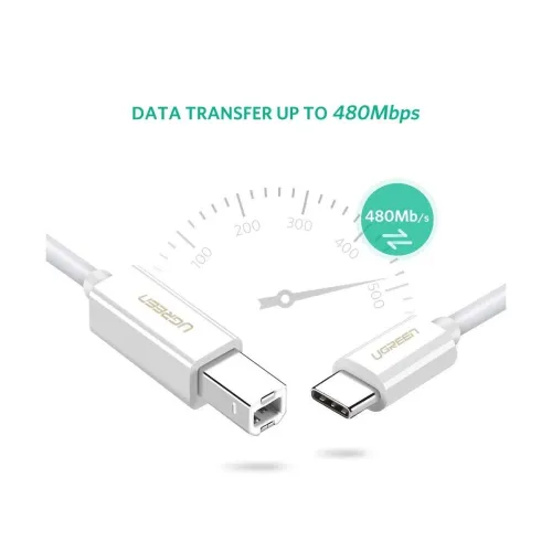 UGREEN US241 1.5M Type-C Male to Type-B Male Printer Cable #40417