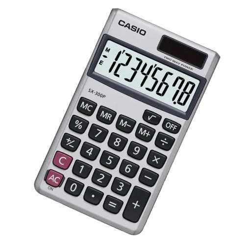Casio SX-300P-W Portable Basic Calculator